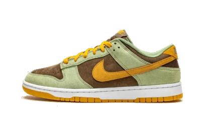 Schoenen - lifestyle - unisex - dunk low lage stijl - 1295 - olive/bruin/oranje