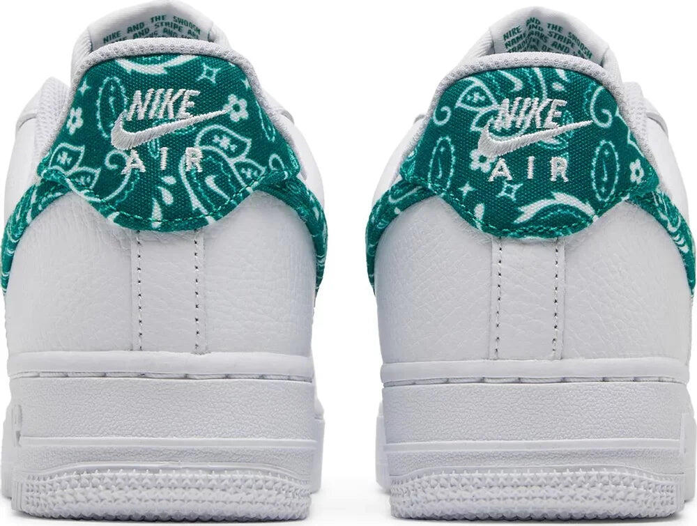 Nike Air Force 1 Low '07 Essential Weiss Paisley Grün (Damen) 3/4