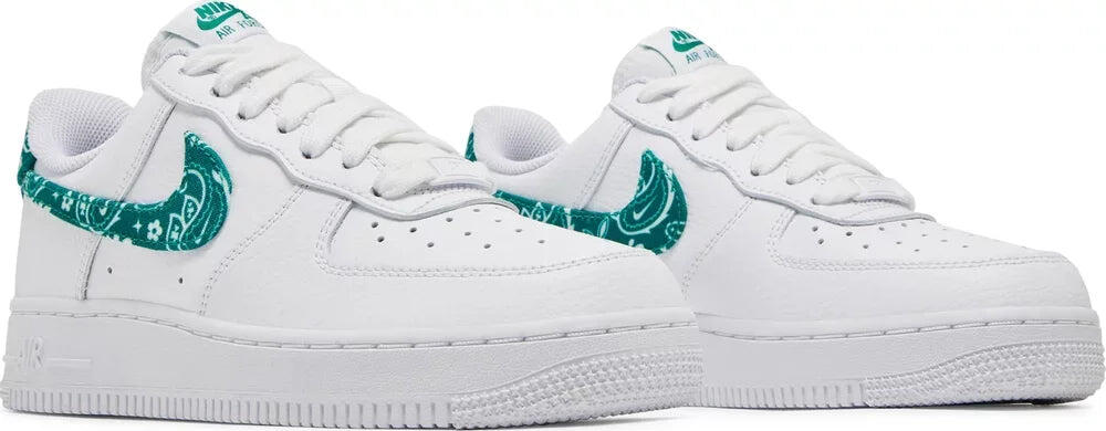 Nike Air Force 1 Low '07 Essential Weiss Paisley Grün (Damen) 4/4