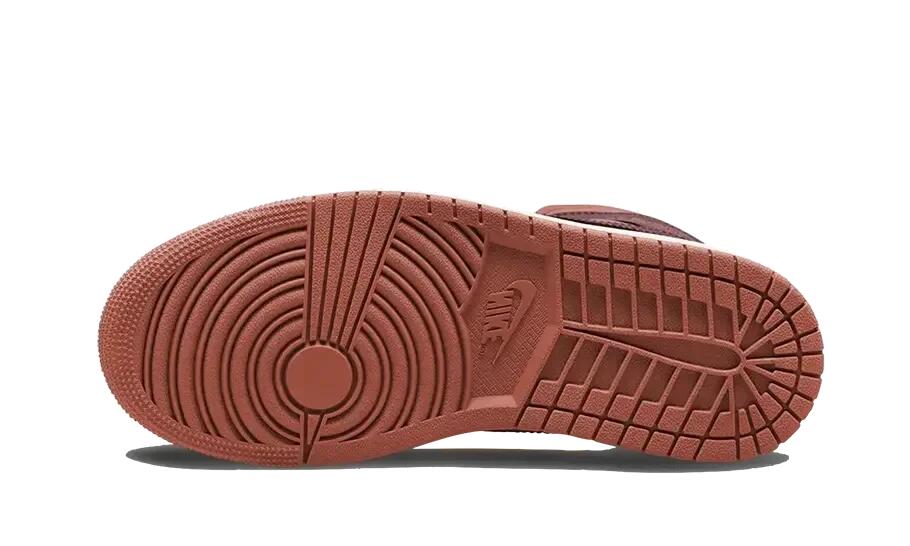 Jordan 1 Mid Dusty Peach Night Maroon Damen 3/3