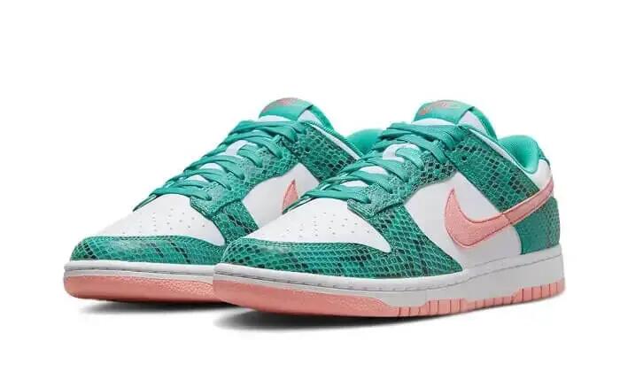 Zapatillas - Unisex - Serpiente Dunk Low - verde azul/coral 2/2