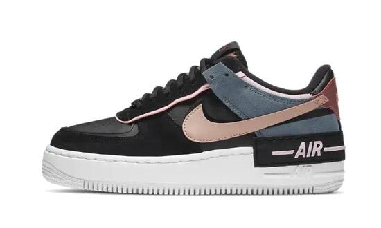 Nike Air Force 1 Shadow Black Metallic Red Bronze (W)
