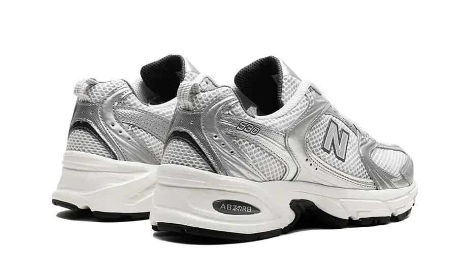 New Balance 530 Grey Matter Silver Metallic 3/4