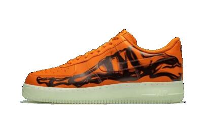 Schoenen - air force 1 low orange skeleton - starfish/white-black