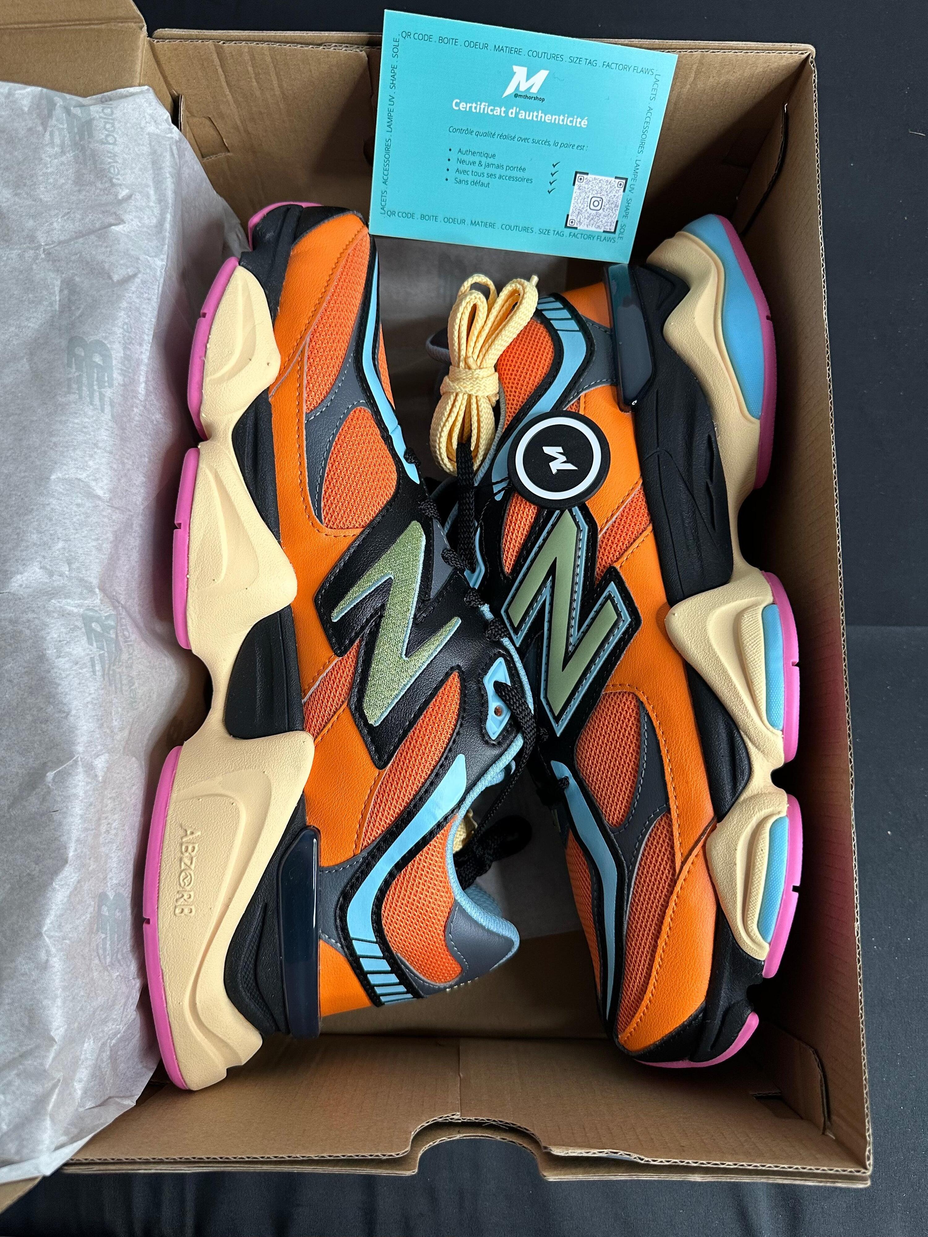 New Balance 9060 Sun Glow Team Sky Blue 2/7