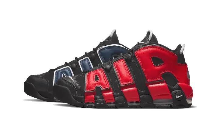 Nike Air More Uptempo Alternates Split Navy Red 2/5