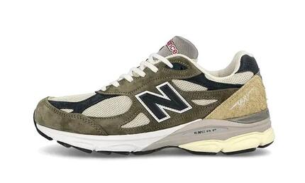 Zapatillas - running - 990 v3 made in usa - verde/crema