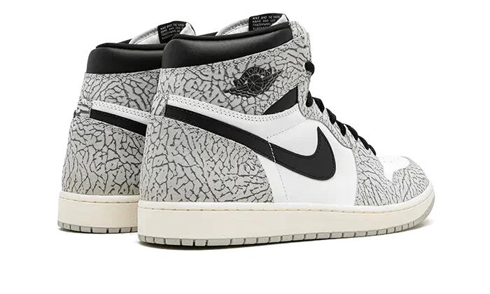 Jordan 1 Retro High OG White Cement 3/4