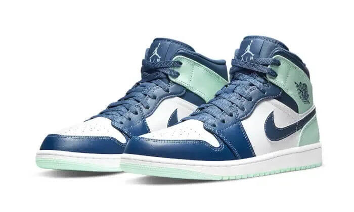 Jordan 1 Mid Mystic Navy Mint Foam 2/3