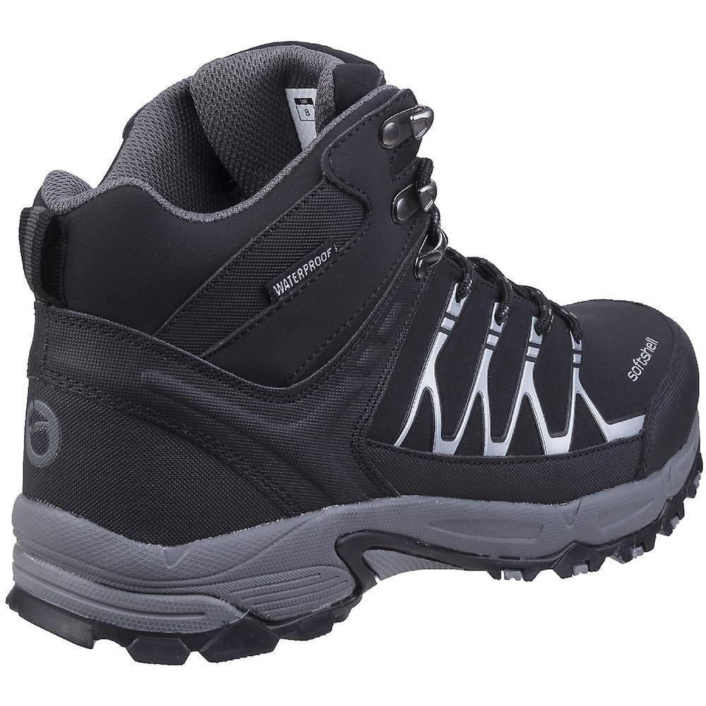 Mens Abbeydale Mid Hiking Boots (Black/Grey) 2/5