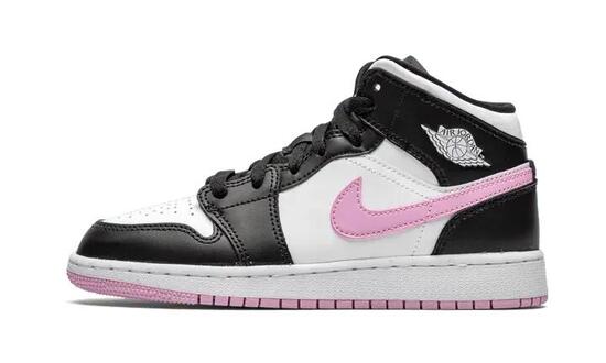 Air Jordan 1 Mid White Black Light Arctic Pink - Taille : 36.5 EU