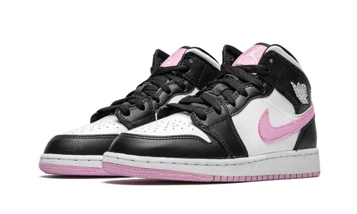 Air Jordan 1 Mid White Black Light Arctic Pink 2/4