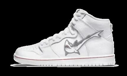 Zapatillas skate unisex - SB Dunk High Oski - Blanco/rojo