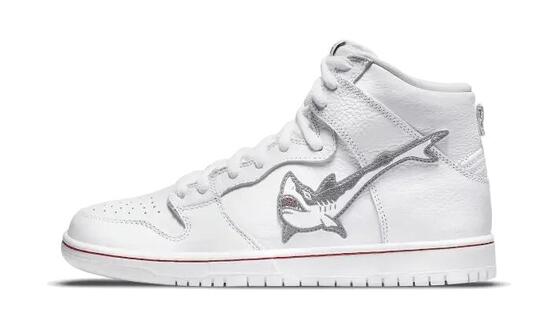 Zapatillas skate unisex - SB Dunk High Oski - Blanco/rojo