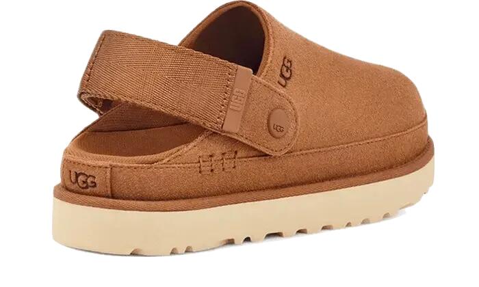 Damen - schuhe - plattformclogs - goldenstar - kastanienbraun 2/3