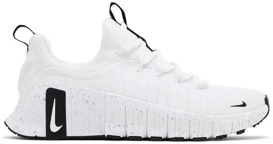 Nike Free Metcon 6 White Metallic Silver Light Smoke Grey Black (W)