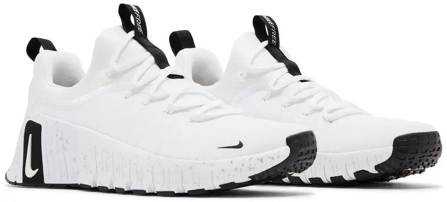 Nike Free Metcon 6 White Metallic Silver Light Smoke Grey Black (W) 5/5