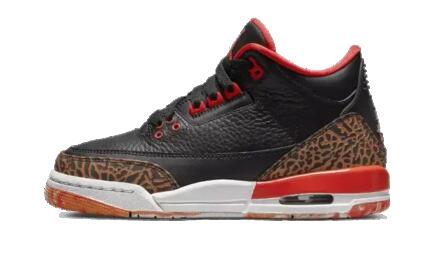Schoenen - basketbal - air jordan 3 - retro - zwart/kumquat