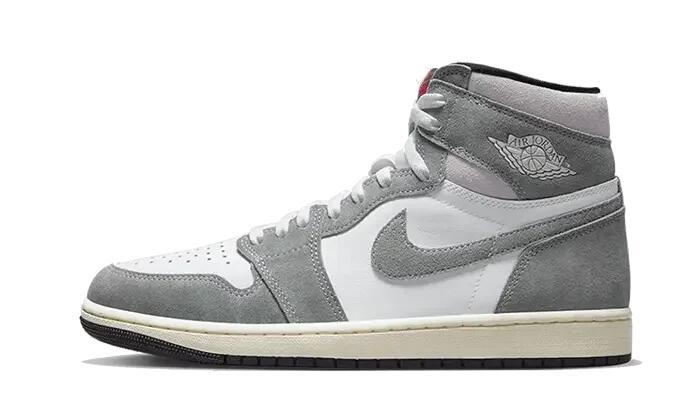 Schoenen - lifestyle - unisex - air jordan 1 - gewassen hoog model - zwart/rood 1/3