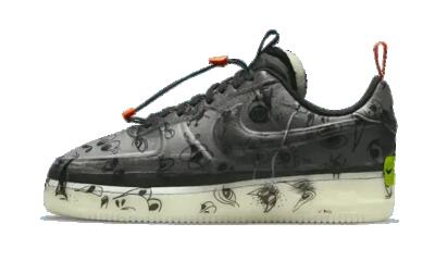 Schoenen - lifestyle - air force 1 low - zwart/starfish/wit