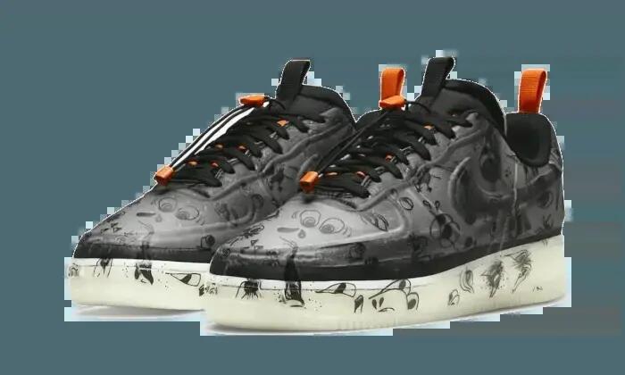 Schoenen - lifestyle - air force 1 low - zwart/starfish/wit 2/3