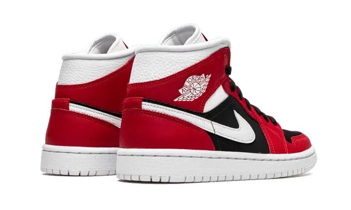 Air Jordan 1 Mid Gym Red Black 3/4