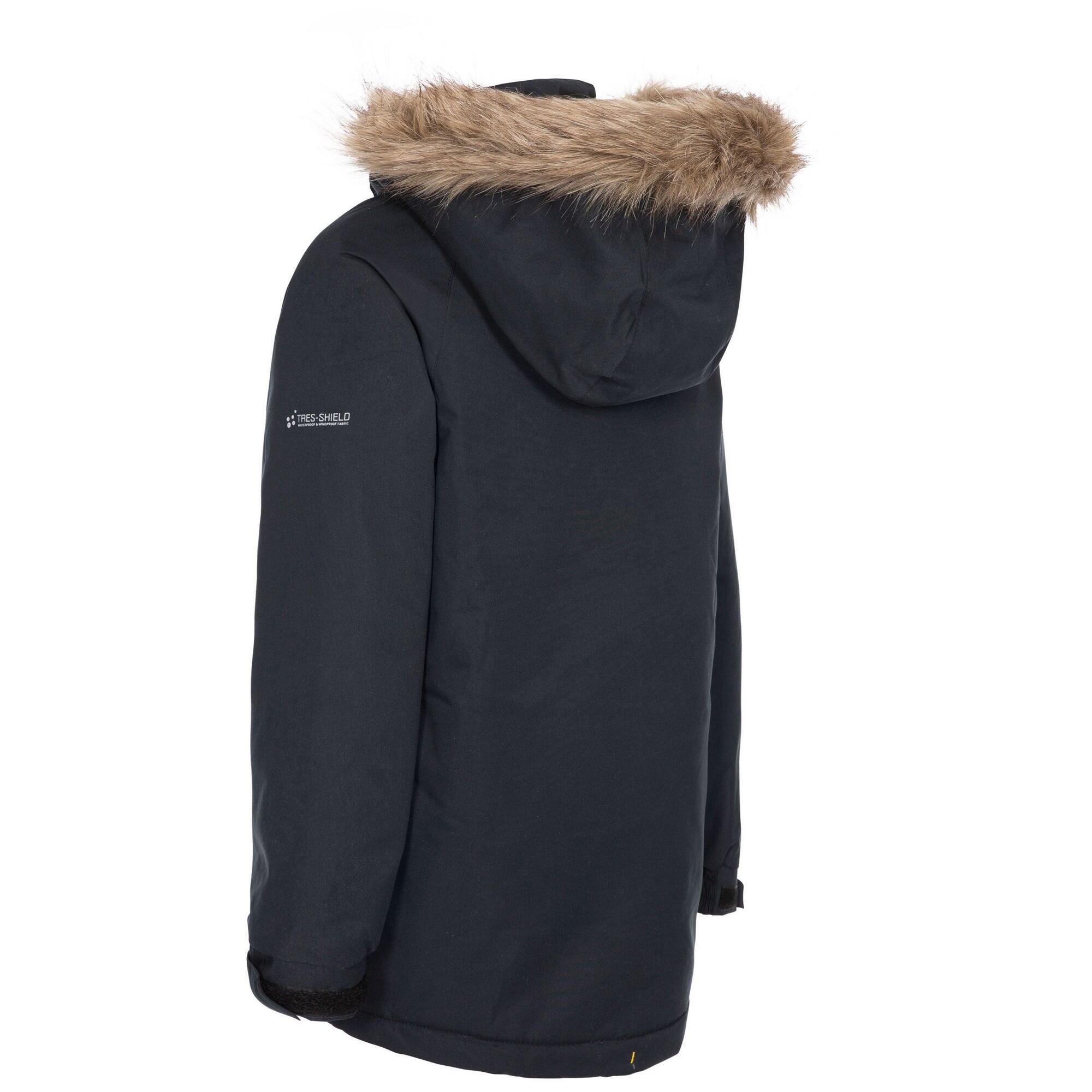 Kinderen/Kinderen opgetogen Parka (Zwart) 2/5