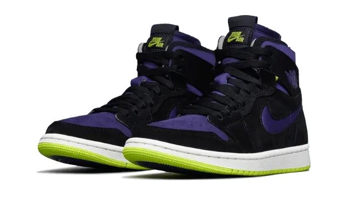 Air Jordan 1 High Zoom Air CMFT Black Court Purple Lemon Venom (W) 2/3