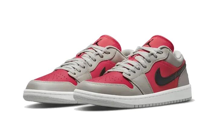 Schoenen - low-top - aj1 low - light iron ore/black-siren red 2/3