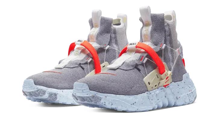 Nike Space Hippie 03 Vast Grey Hyper Crimson 2/3