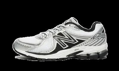 Schoenen - hardlopen - 860 v2 - zwart/wit/zilver