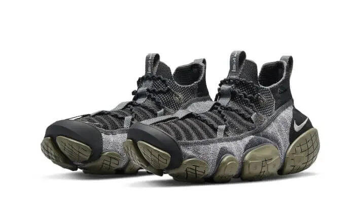 Nike ISPA Link Black Medium Olive 2/3
