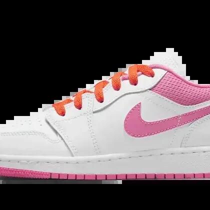 Women - Lifestyle - Shoes - Air Jordan 1 Low - White/Orange