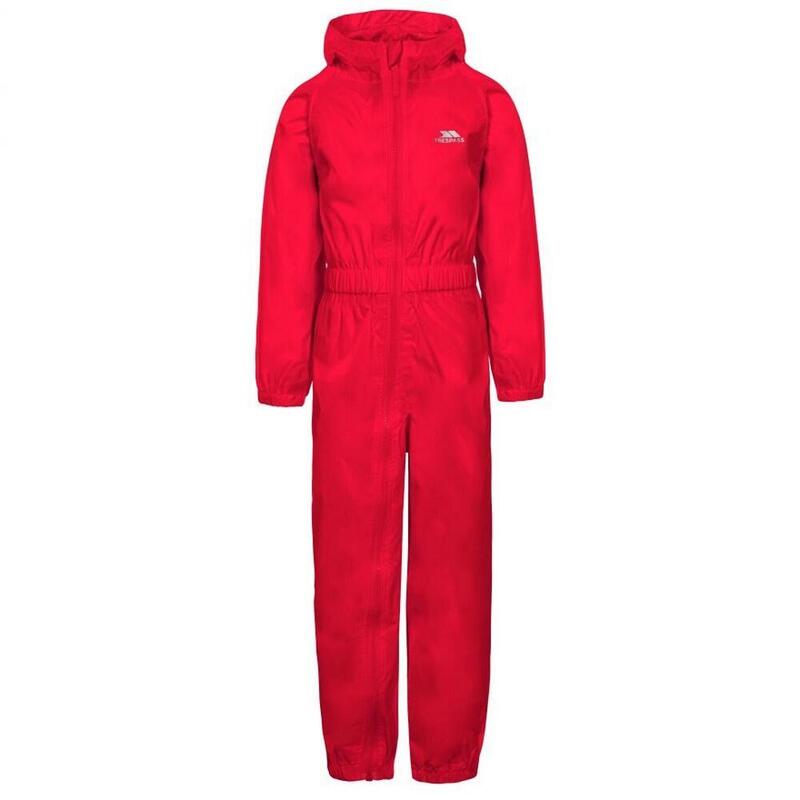 Fato de Chuva para Crianças/Kids Button Rain Suit Vermelho