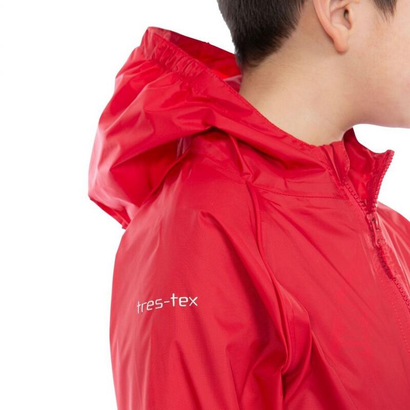 Fato de Chuva para Crianças/Kids Button Rain Suit Vermelho