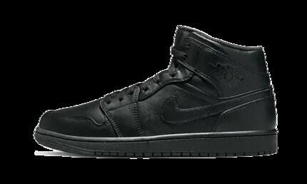 Air Jordan 1 Mid Triple Black (2022)