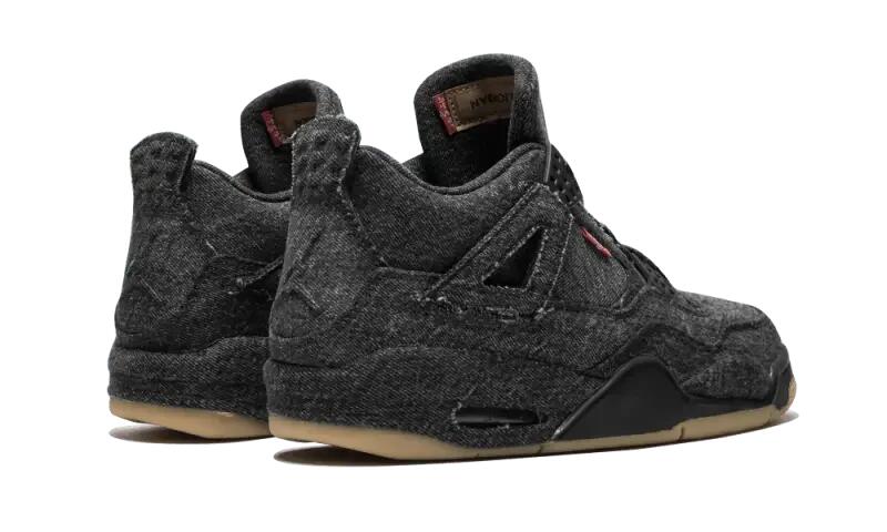 Air Jordan 4 Retro Levi's Black (Levis Tag) 3/4