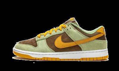 Schoenen - lifestyle - unisex - dunk low lage stijl - 1295 - olive/bruin/oranje