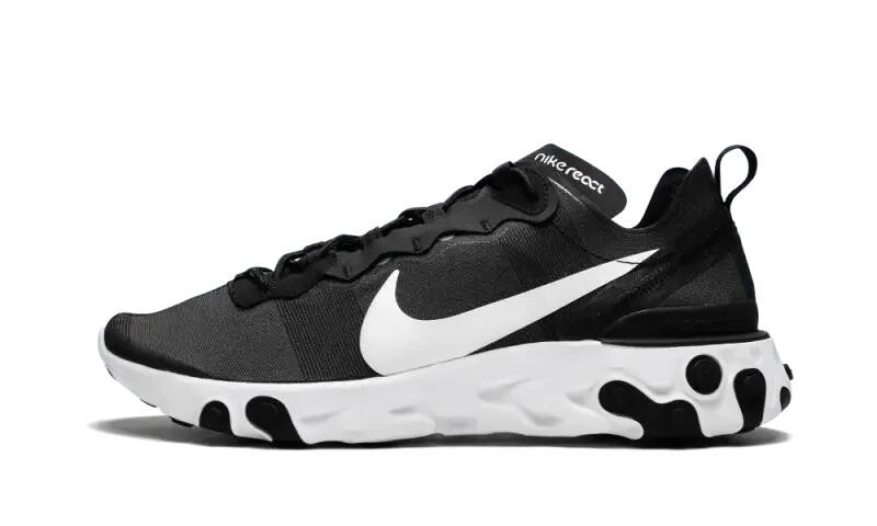 Nike React Element 55 Black White 1/4