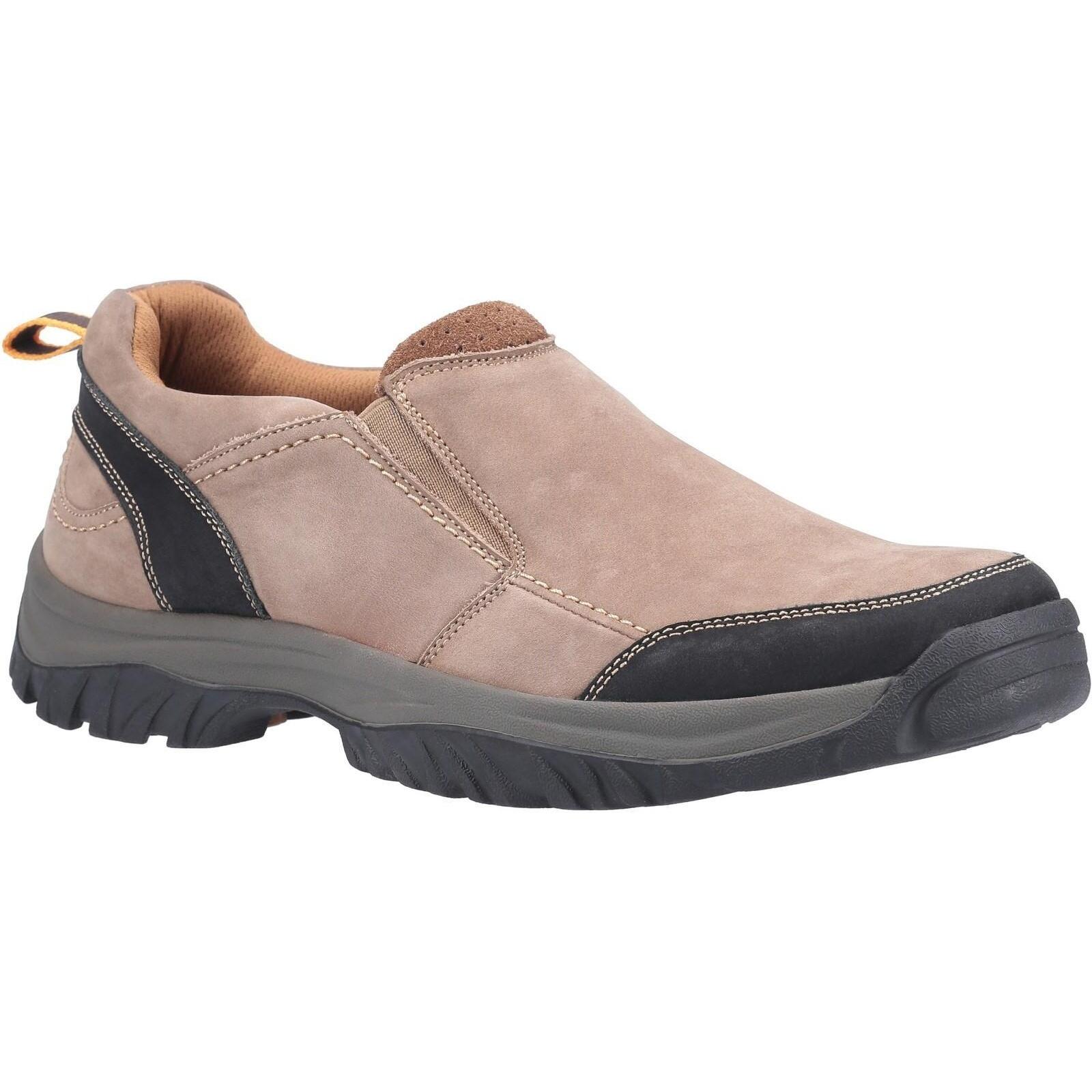 Mens Boxwell Nubuck Leather Hiking Shoe (Tan) 1/5