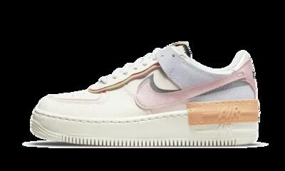 Schoenen - lifestyle - vrouw - air force 1 shadow - leer - sail/roze glaze
