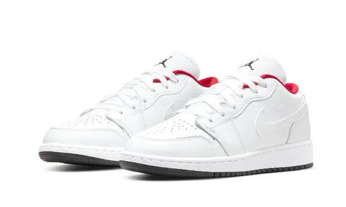 Jordan 1 Low White Gym Red (GS) 2/3