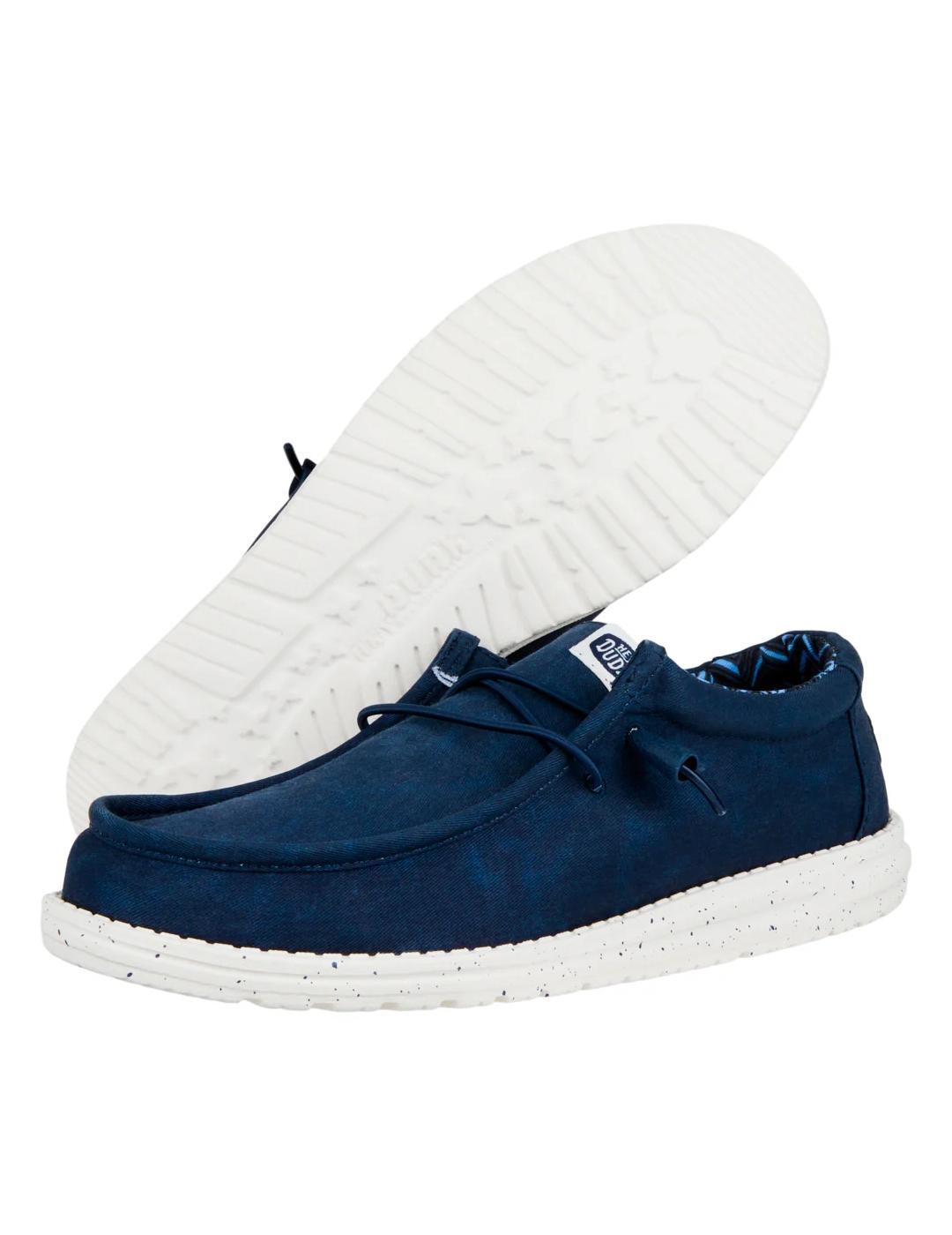 Zapatillas para Hombre Hey dude Stretch  Marino 2/5