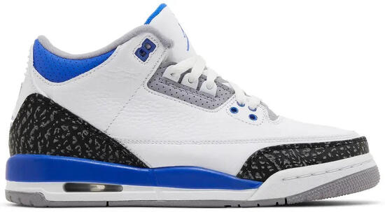 Scarpe - basket - air jordan 3 retro - bianco/nero/grigio cemento/racer blue