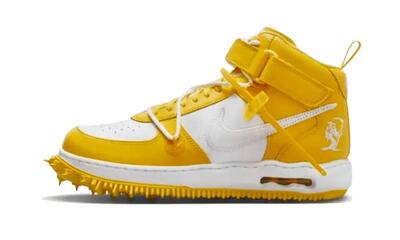 Schoenen - lifestyle - unisex - air force 1 mid sp off-white varsity maize