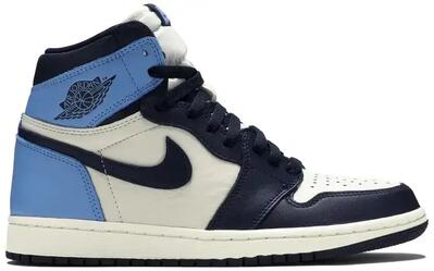 Schoenen - basketbal - air jordan 1 - high-top retro - sail/obsidian