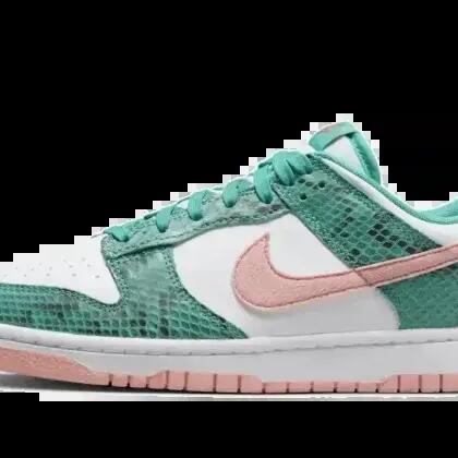 Lifestyle - Shoes - Low snakeskin Dunk Low - Washed teal/White