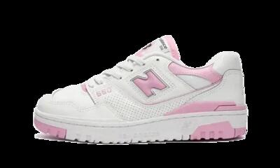 Schoenen - basketbal - unisex - 550 - suède mesh, low-top - wit/roze