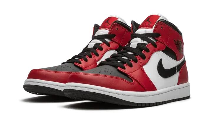 Air Jordan 1 Mid Chicago Black Toe 2/4