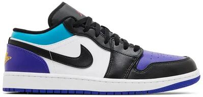 Schoenen - air jordan 1 low aqua - low-top - wit/court purple